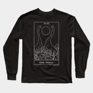 Moon Dinosaur Giraffatitan sauropod Tarot Long Sleeve T-Shirt